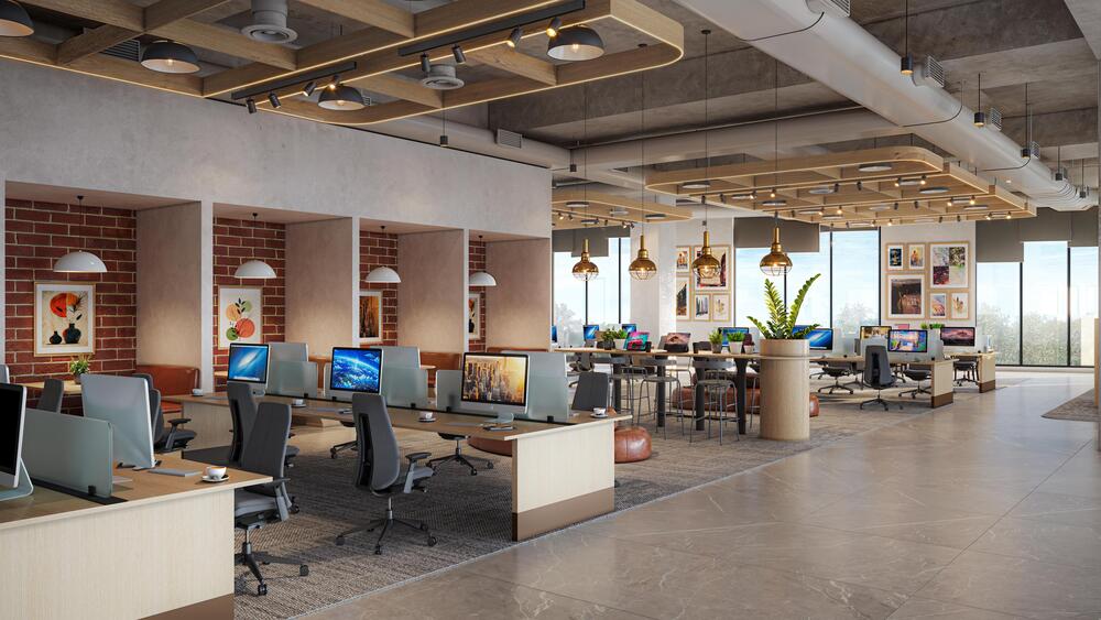 working space at Godrej Ivara
